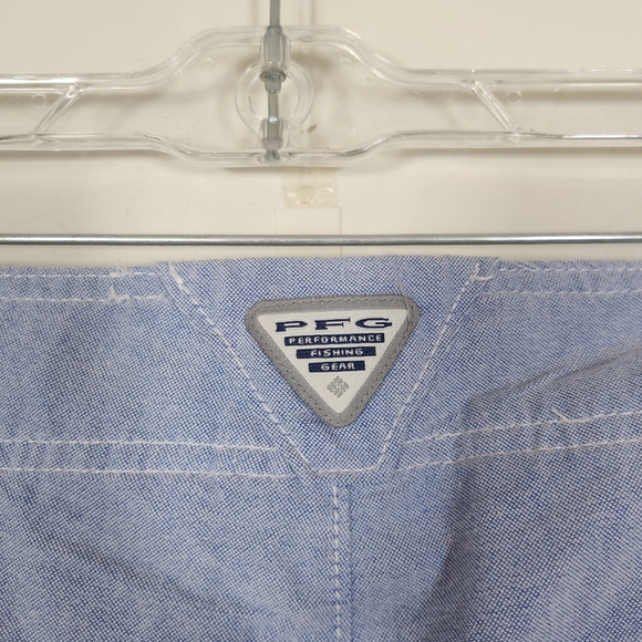 Columbia PFG Light Blue Cotton Chino Size 10L 10 Inch Inseam - Picture 5 of 15